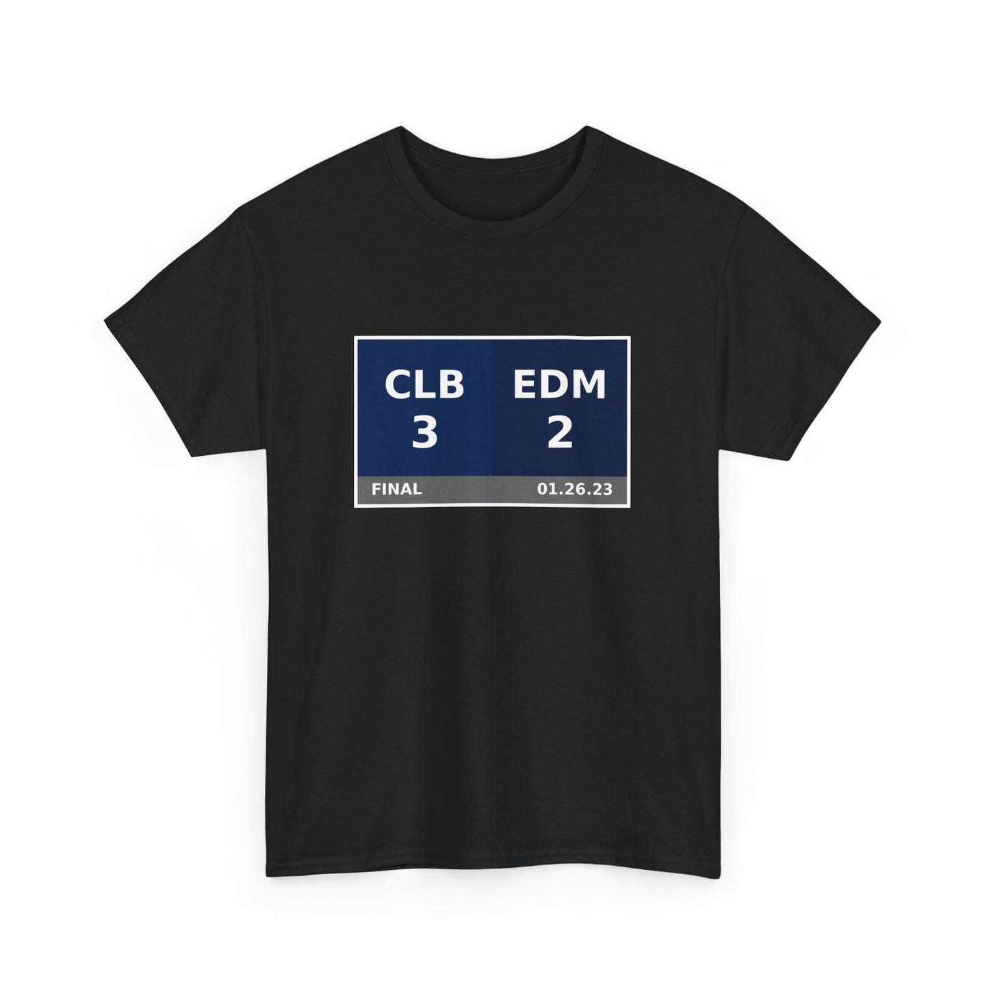 CLB vs EDM Scoreboard Tee 01.26.23