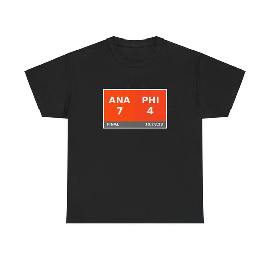 ANA vs PHI Scoreboard Tee 10.28.23