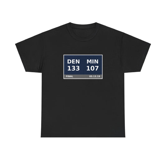 DEN vs MIN Scoreboard Tee 03.13.19