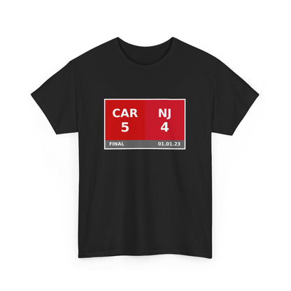 CAR vs NJ Scoreboard Tee 01.01.23