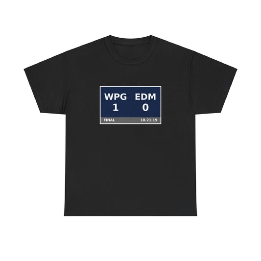 WPG vs EDM Scoreboard Tee 10.21.19