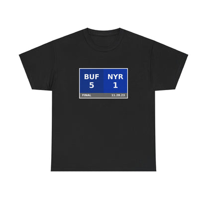 BUF vs NYR Scoreboard Tee 11.28.23