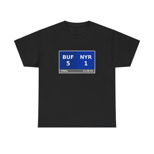 BUF vs NYR Scoreboard Tee 11.28.23