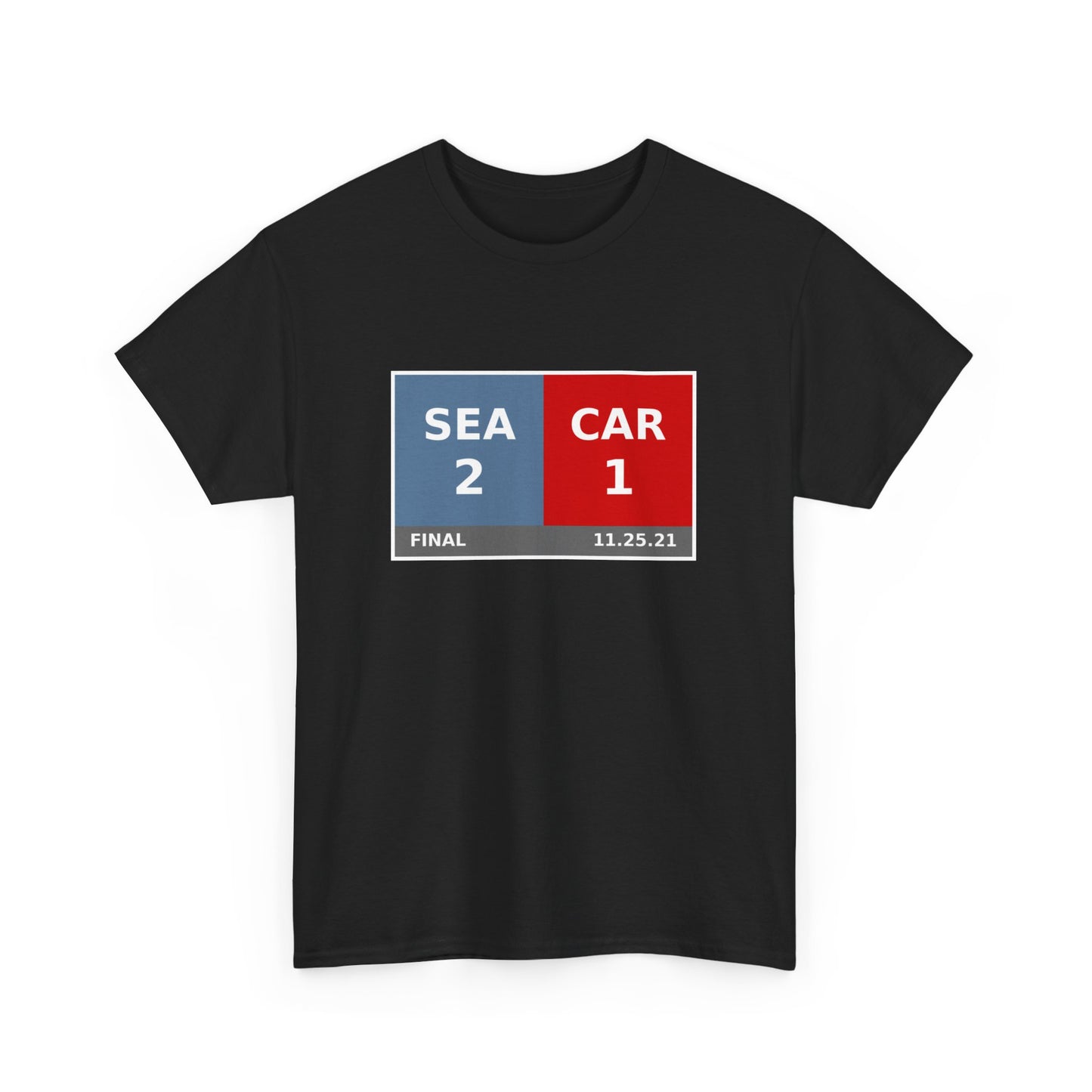 SEA vs CAR Scoreboard Tee 11.25.21