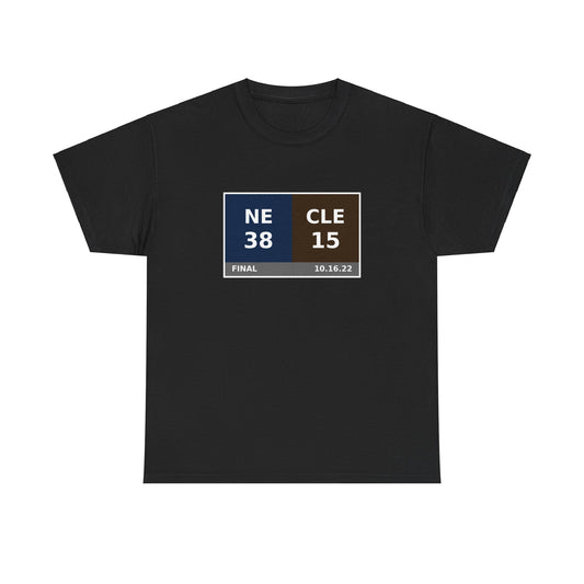 NE vs CLE Scoreboard Tee 10.16.22