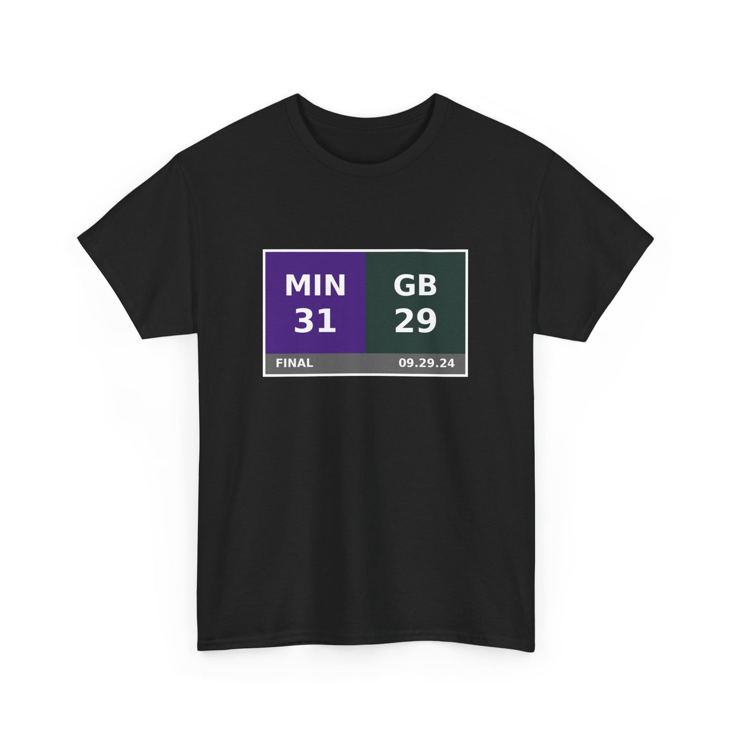 MIN vs GB Scoreboard Tee 09.29.24