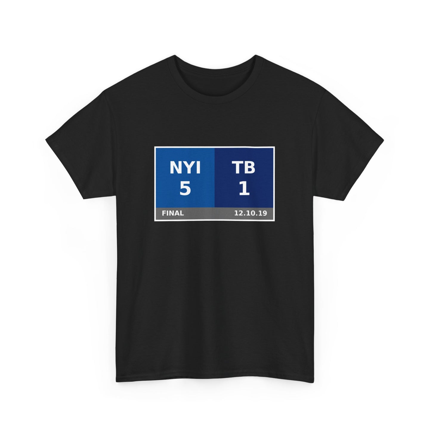 NYI vs TB Scoreboard Tee 12.10.19