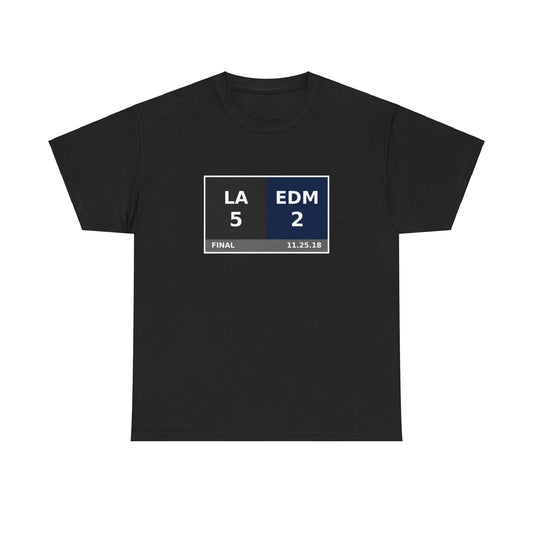 LA vs EDM Scoreboard Tee 11.25.18