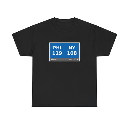 PHI vs NY Scoreboard Tee 02.11.23