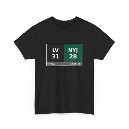 LV vs NYJ Scoreboard Tee 12.06.20