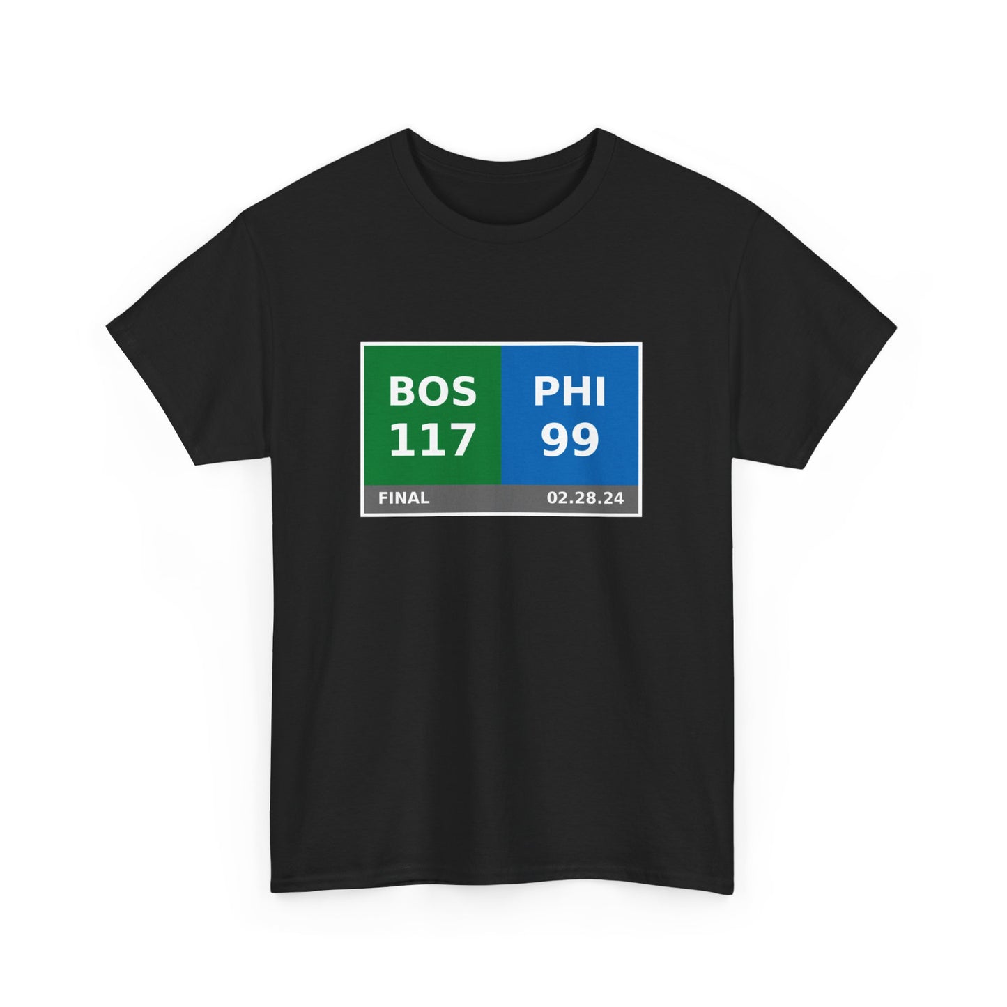 BOS vs PHI Scoreboard Tee 02.28.24