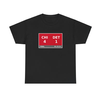 CHI vs DET Scoreboard Tee 01.23.21