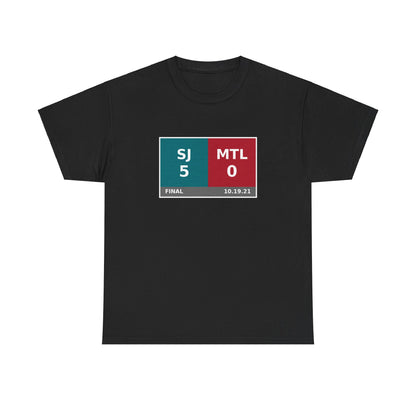 SJ vs MTL Scoreboard Tee 10.19.21