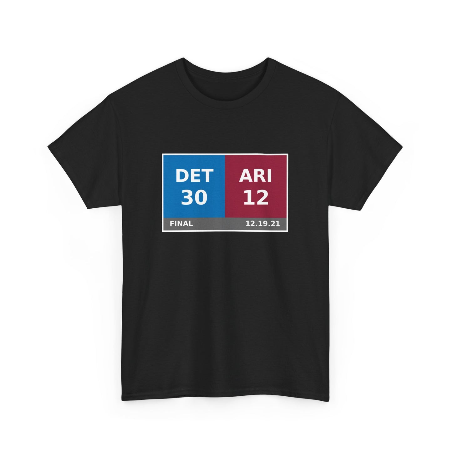 DET vs ARI Scoreboard Tee 12.19.21