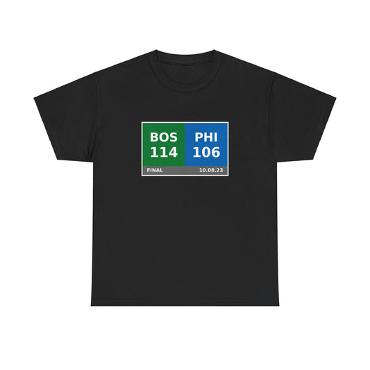 BOS vs PHI Scoreboard Tee 10.08.23