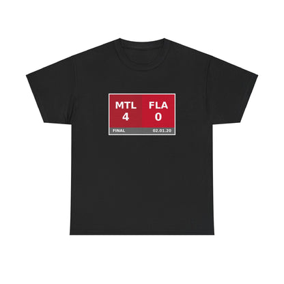 MTL vs FLA Scoreboard Tee 02.01.20