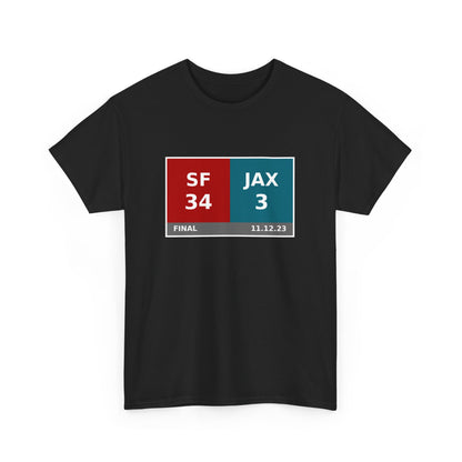 SF vs JAX Scoreboard Tee 11.12.23