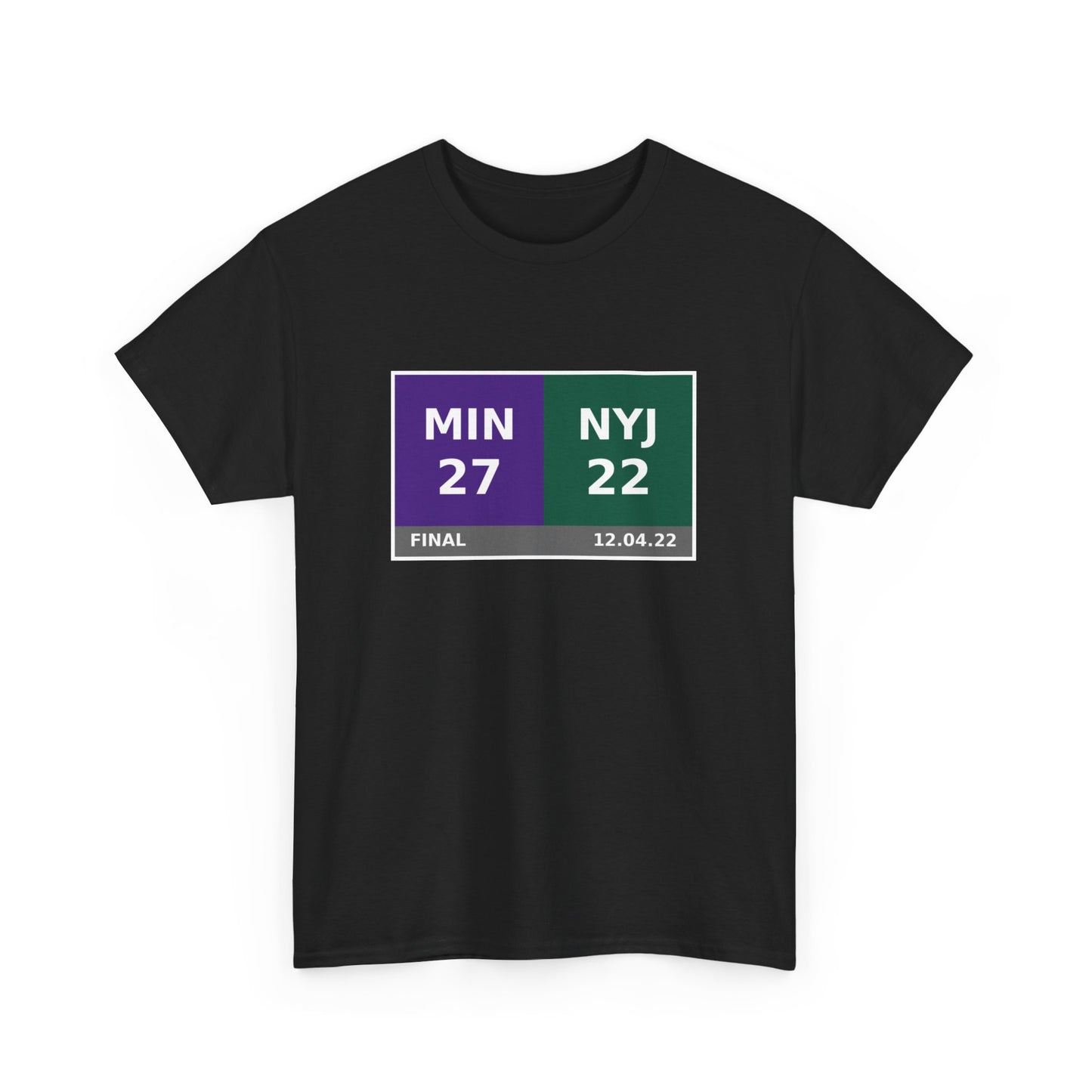 MIN vs NYJ Scoreboard Tee 12.04.22