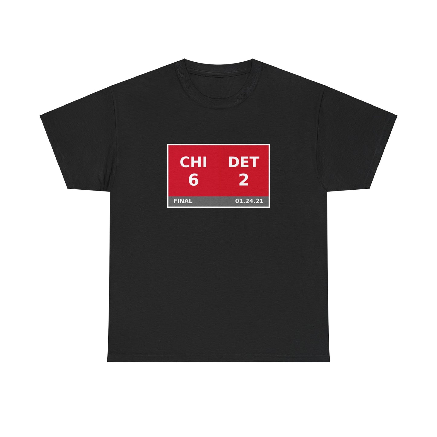 CHI vs DET Scoreboard Tee 01.24.21