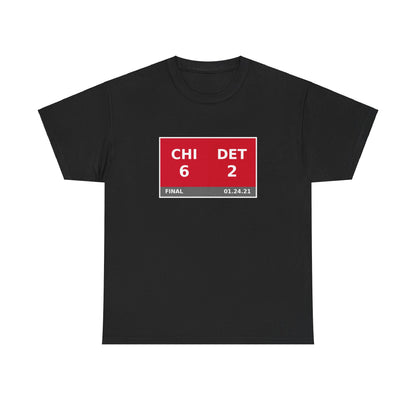 CHI vs DET Scoreboard Tee 01.24.21