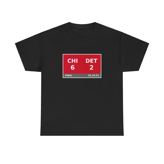 CHI vs DET Scoreboard Tee 01.24.21