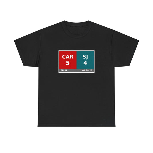 CAR vs SJ Scoreboard Tee 01.28.23