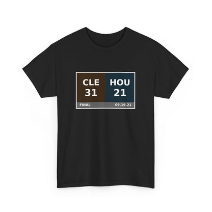 CLE vs HOU Scoreboard Tee 09.19.21