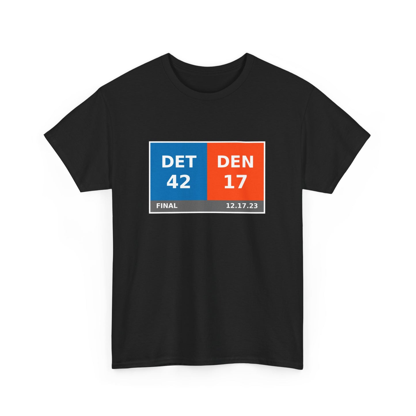 DET vs DEN Scoreboard Tee 12.17.23