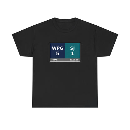 WPG vs SJ Scoreboard Tee 11.28.19