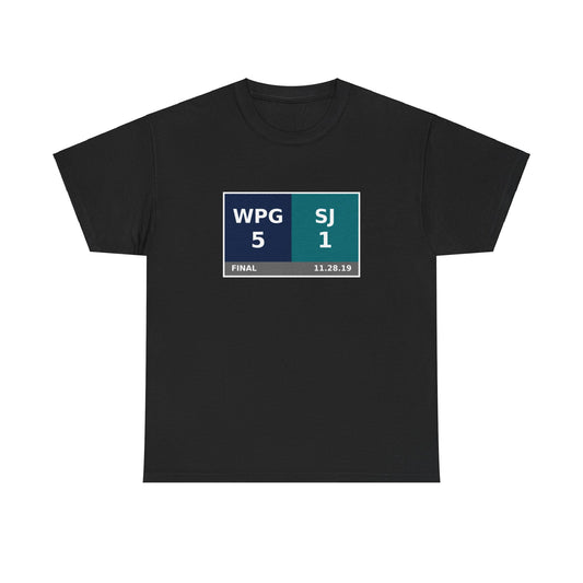 WPG vs SJ Scoreboard Tee 11.28.19