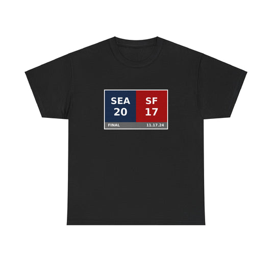 SEA vs SF Scoreboard Tee 11.17.24