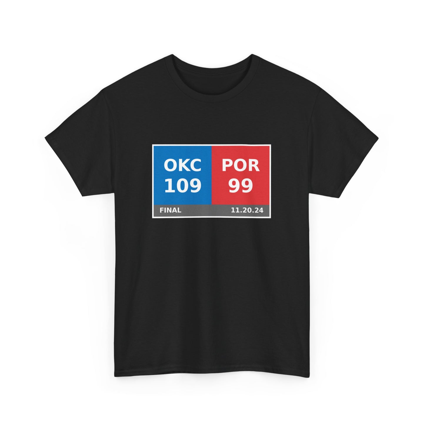 OKC vs POR Scoreboard Tee 11.20.24