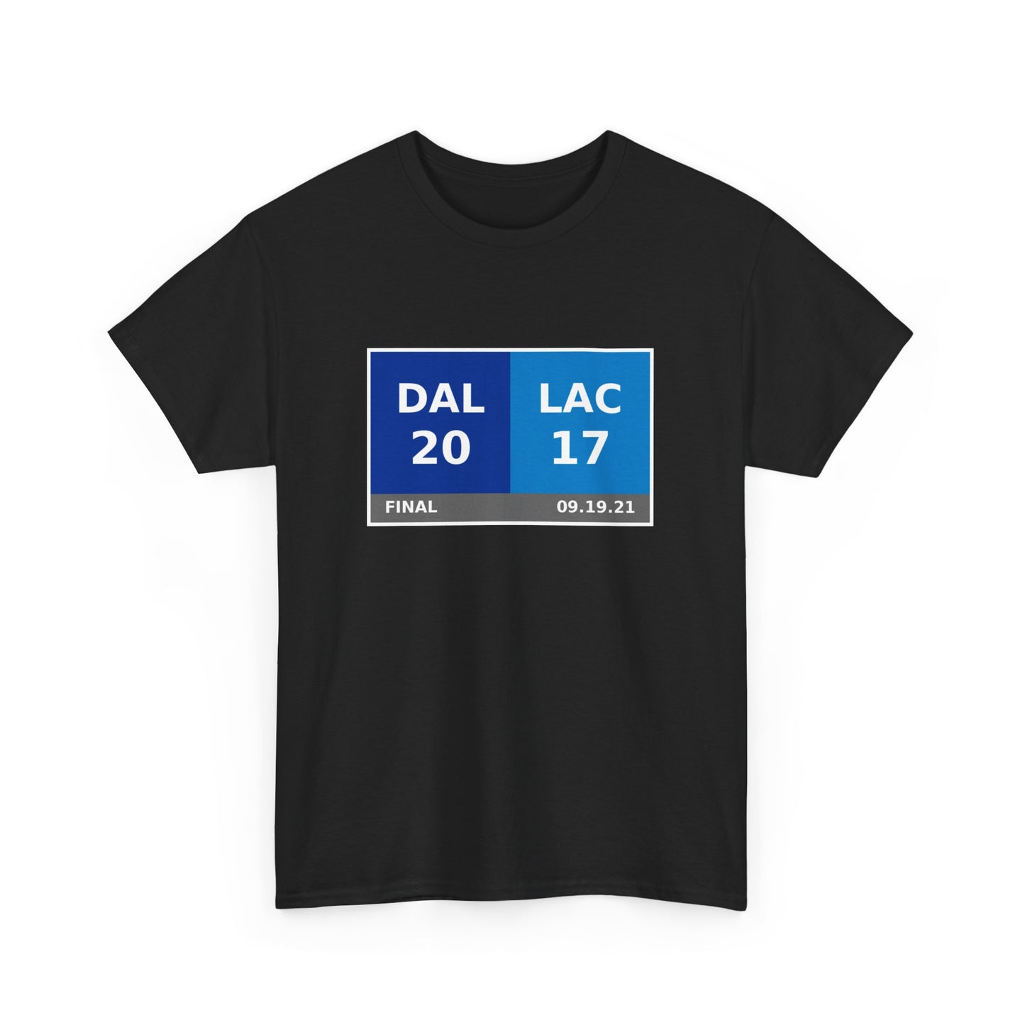 DAL vs LAC Scoreboard Tee 09.19.21