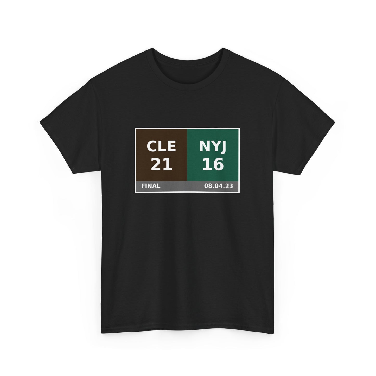 CLE vs NYJ Scoreboard Tee 08.04.23