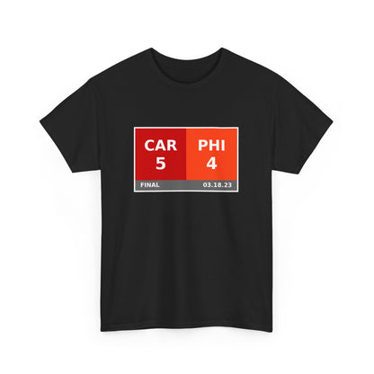 CAR vs PHI Scoreboard Tee 03.18.23