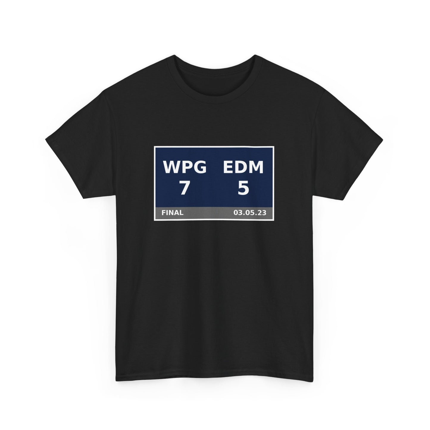 WPG vs EDM Scoreboard Tee 03.05.23