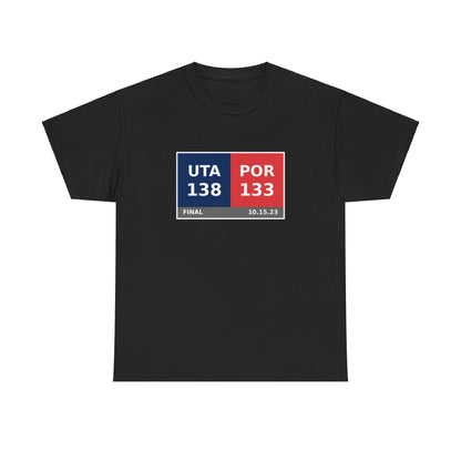 UTA vs POR Scoreboard Tee 10.15.23