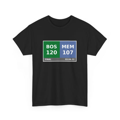 BOS vs MEM Scoreboard Tee 03.04.22