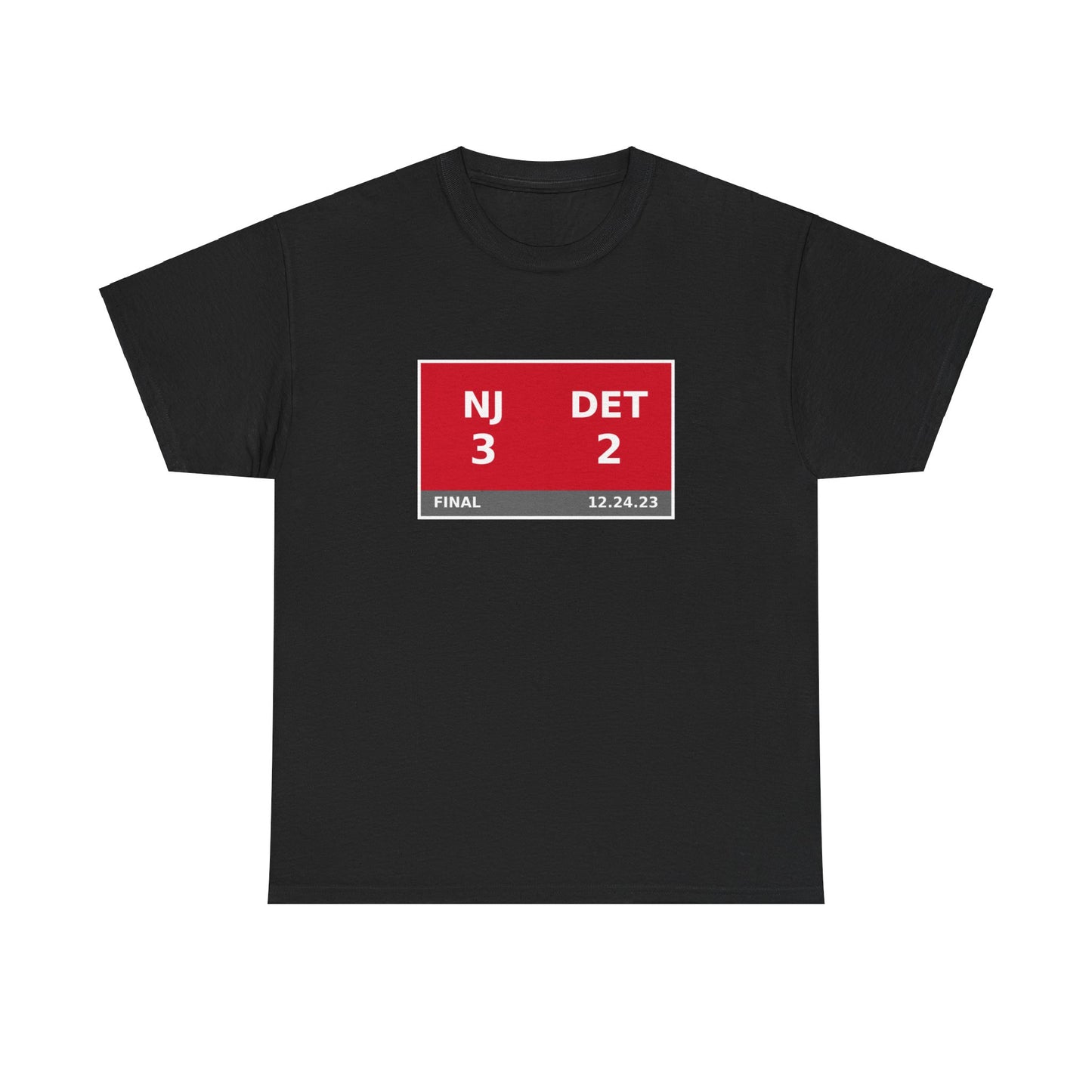 NJ vs DET Scoreboard Tee 12.24.23