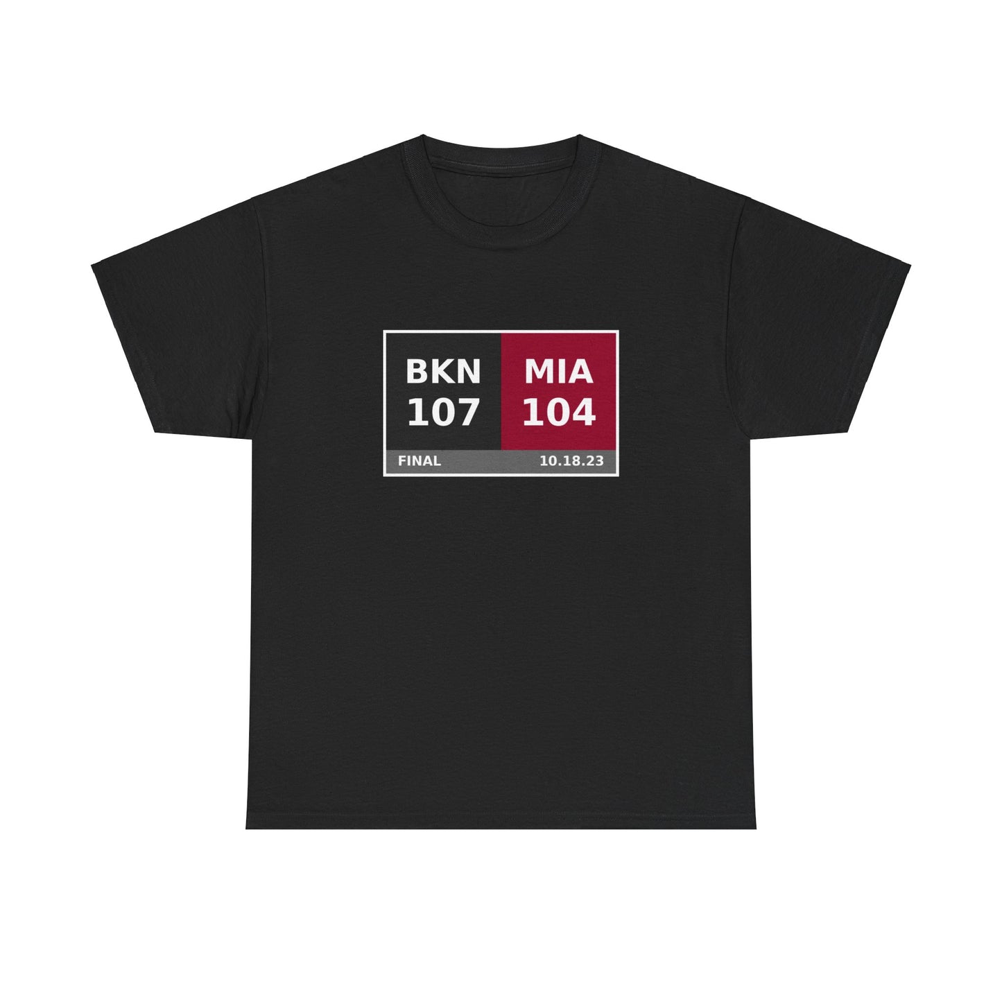 BKN vs MIA Scoreboard Tee 10.18.23