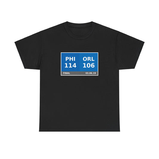 PHI vs ORL Scoreboard Tee 03.06.19