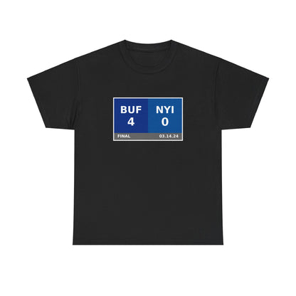 BUF vs NYI Scoreboard Tee 03.14.24