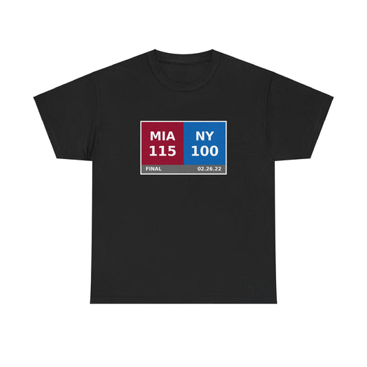 MIA vs NY Scoreboard Tee 02.26.22