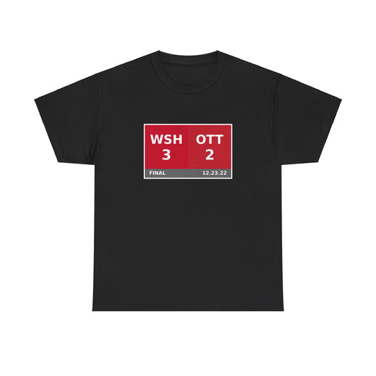 WSH vs OTT Scoreboard Tee 12.23.22