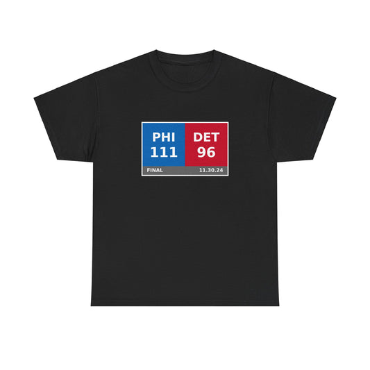 PHI vs DET Scoreboard Tee 11.30.24