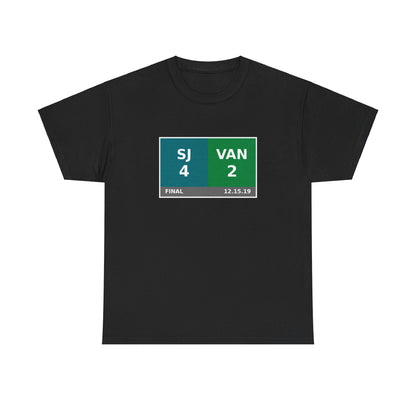 SJ vs VAN Scoreboard Tee 12.15.19