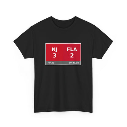 NJ vs FLA Scoreboard Tee 10.27.18