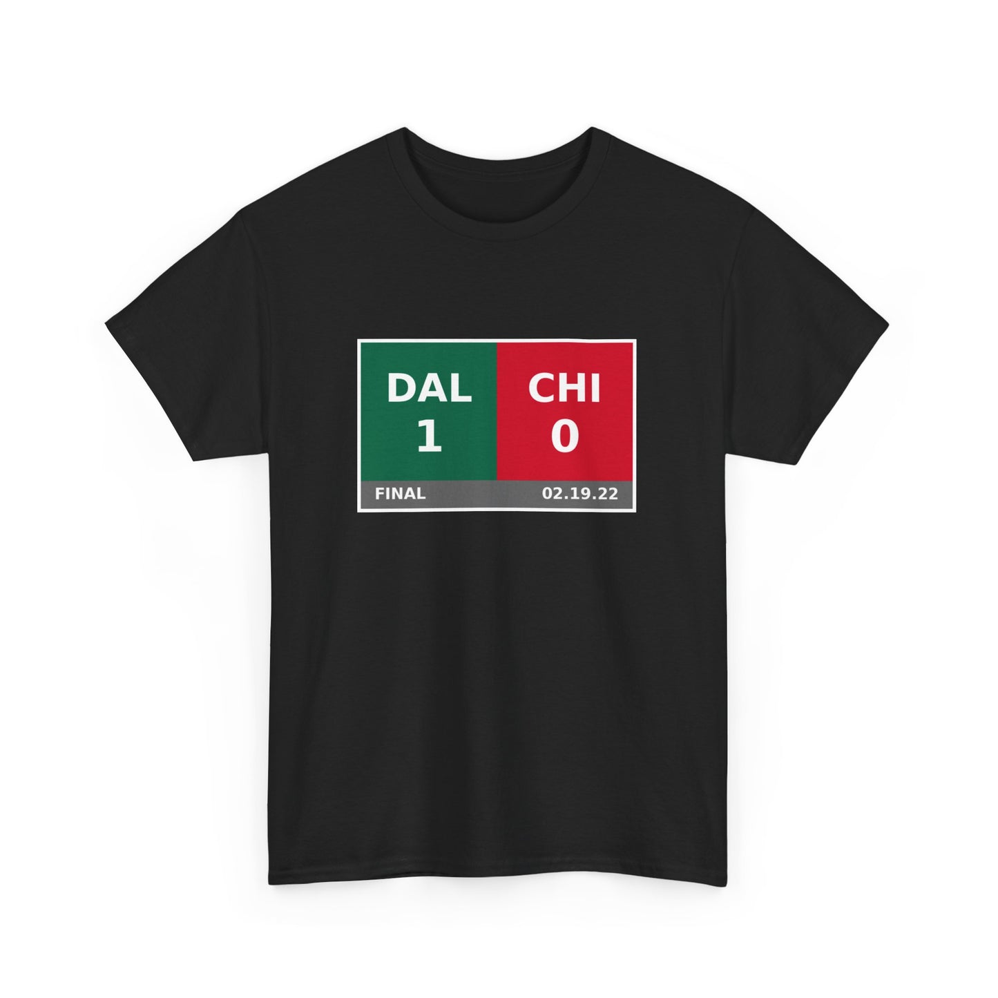 DAL vs CHI Scoreboard Tee 02.19.22