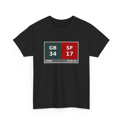 GB vs SF Scoreboard Tee 11.06.20