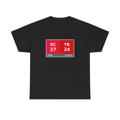 KC vs TB Scoreboard Tee 11.29.20